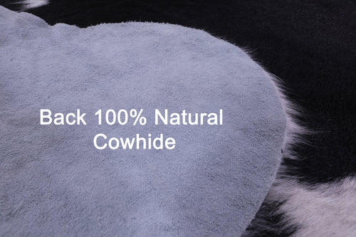 Black & White Natural Cowhide Rug - X-Large 7'0