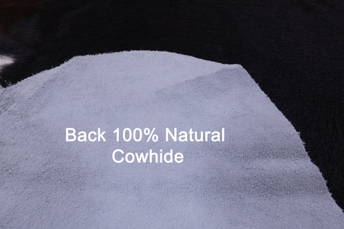 Dark Brown Natural Cowhide Rug - Small 5'6