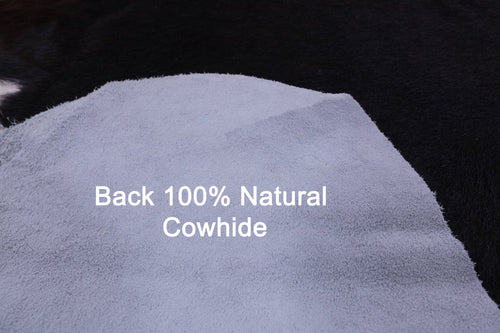 Dark Brown Natural Cowhide Rug - Small 5'6