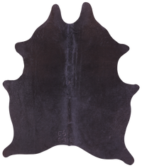 Thumbnail for Black Natural Cowhide Rug - Small 5'6