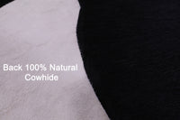 Thumbnail for Black Natural Cowhide Rug - Small 5'6