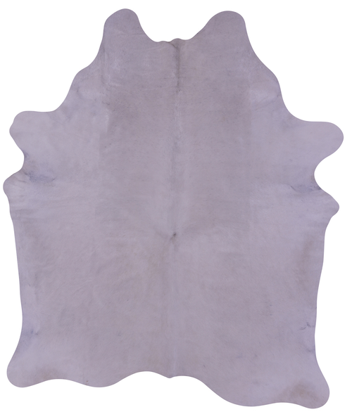 White Natural Cowhide Rug - Large 6'11