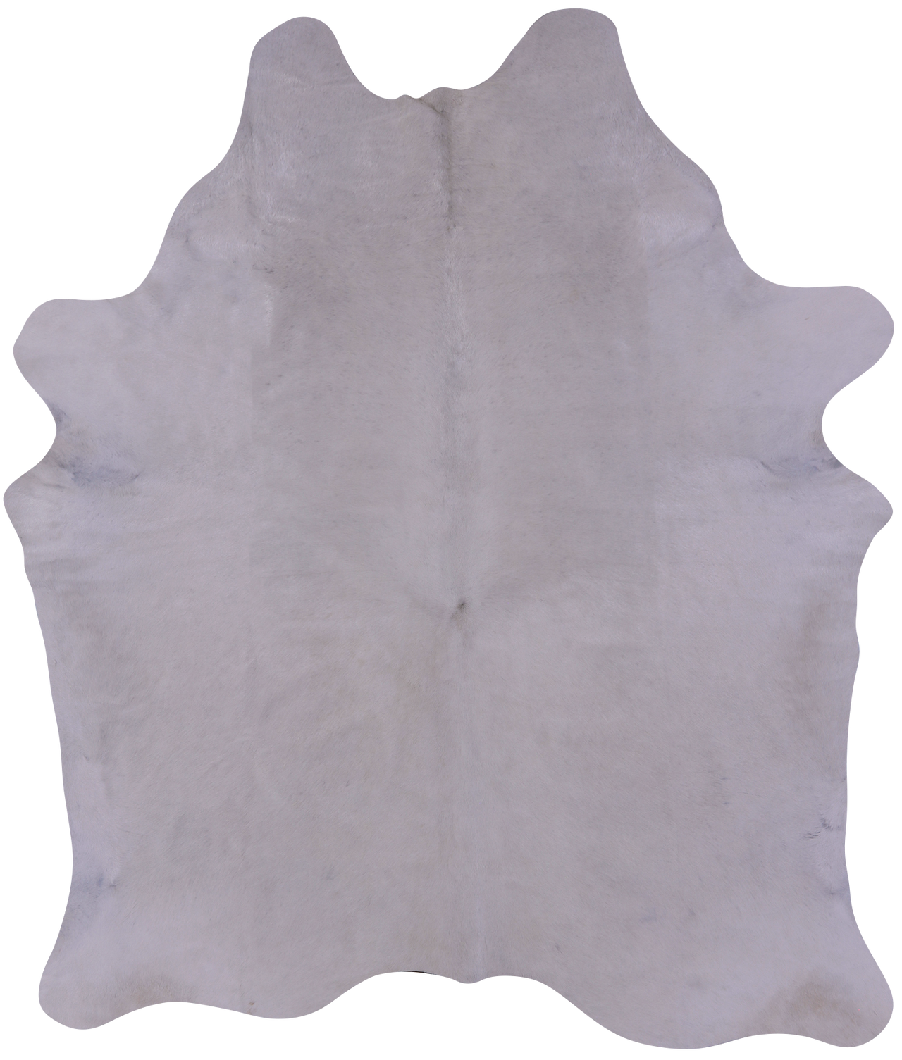 White Natural Cowhide Rug - X-Large 8'0"H x 7'6"W