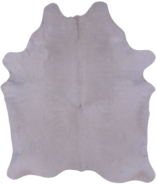 White Natural Cowhide Rug - X-Large 8'0