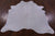 White Natural Cowhide Rug - X-Large 8'0"H x 7'6"W