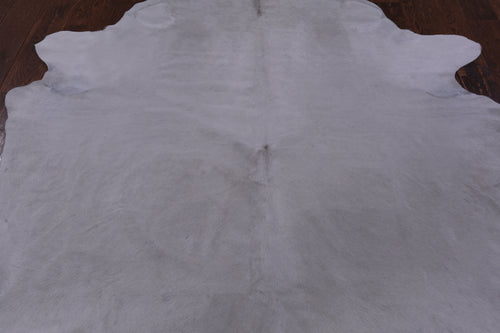 White Natural Cowhide Rug - X-Large 8'0