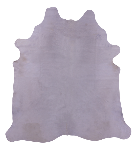 White Natural Cowhide Rug - X-Large 8'0"H x 7'6"W