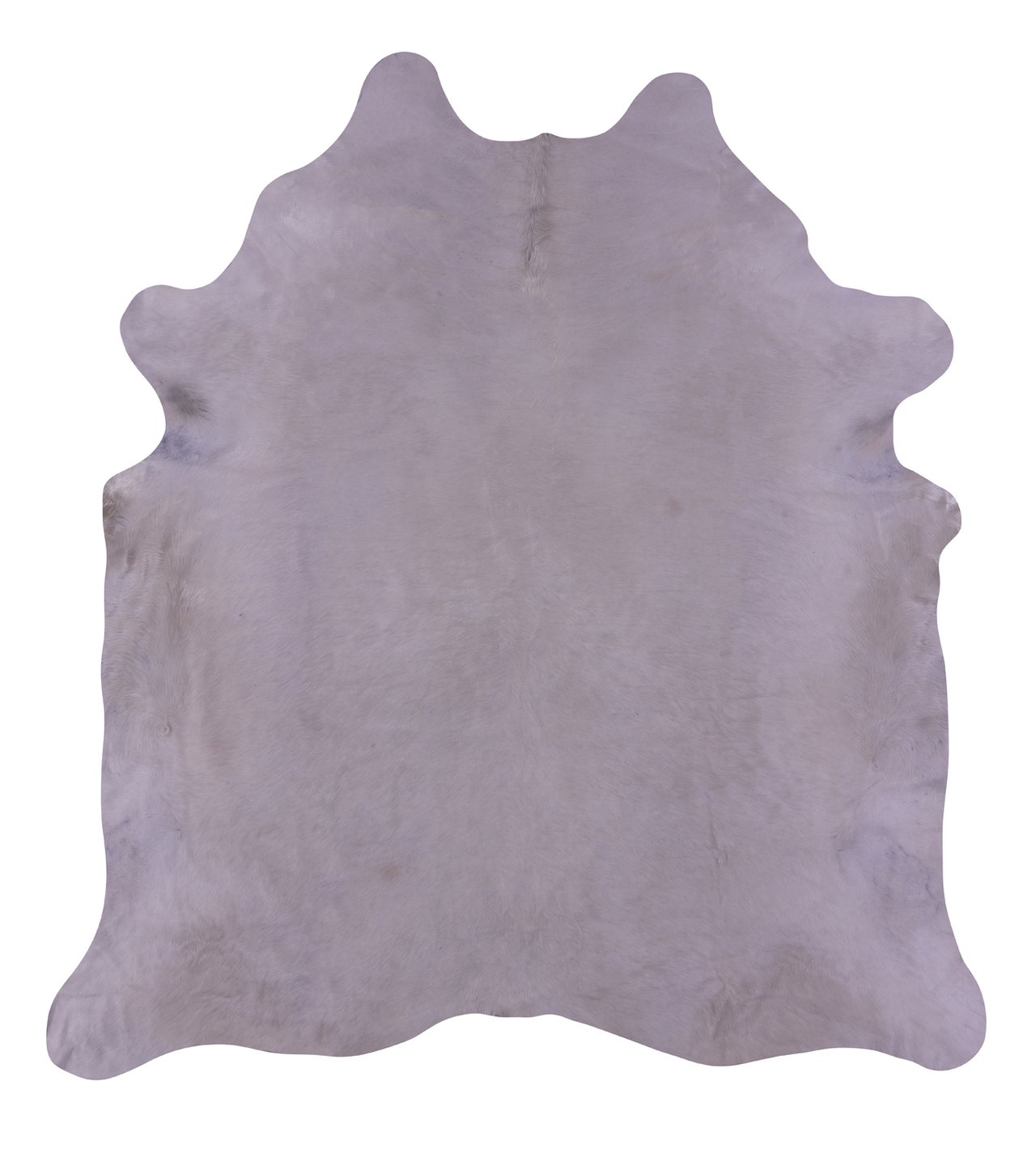 White Natural Cowhide Rug - XLarge 7'9"H x 6'11"W