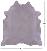 Thumbnail for White Natural Cowhide Rug - XLarge 7'9