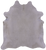 White Natural Cowhide Rug - X-Large 7'9"H x 6'11"W