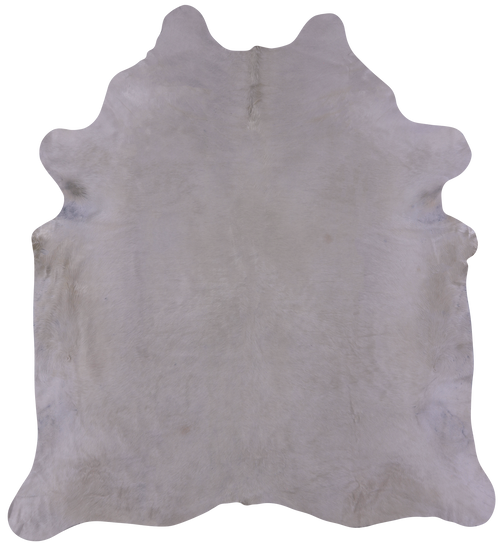 White Natural Cowhide Rug - X-Large 7'9