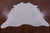 White Natural Cowhide Rug - X-Large 7'9"H x 6'11"W