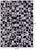 Wabi-Sabi Black & White Patchwork Natural Cowhide Rug - 6' 10" x 9' 8"