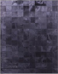 Thumbnail for Black Patchwork Natural Cowhide Rug - 6' 7