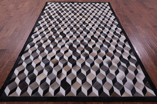 Patchwork Natural Cowhide Rug - 6' 7