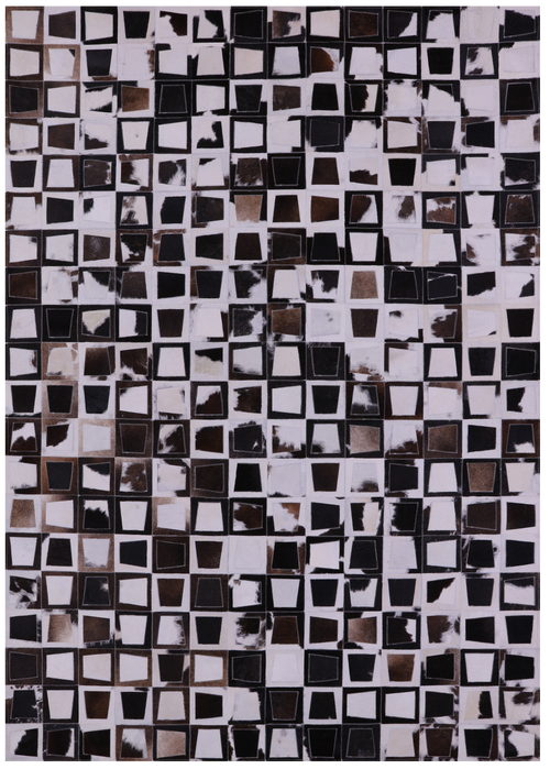Wabi-Sabi Patchwork Natural Cowhide Rug - 6' 10
