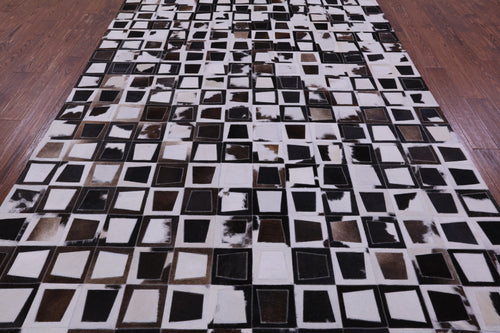 Wabi-Sabi Patchwork Natural Cowhide Rug - 6' 10