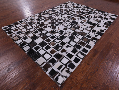 Wabi-Sabi Patchwork Natural Cowhide Rug - 6' 10