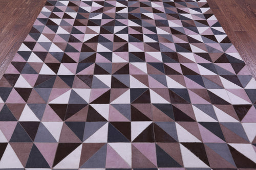 Patchwork Natural Cowhide Rug - 6' 7