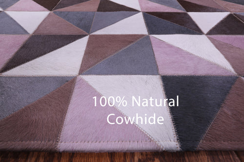 Patchwork Natural Cowhide Rug - 6' 7