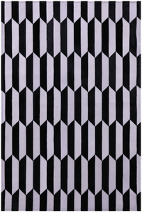 Thumbnail for Black & White Patchwork Natural Cowhide Rug - 3' 3