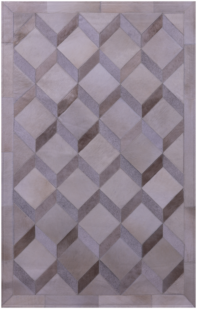 Brown Patchwork Natural Cowhide Rug - 3' 3" x 5' 0"