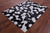 Black & White Patchwork Natural Cowhide Rug - 5' 0" x 6' 7"