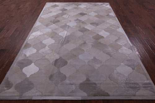 Champagne Patchwork Natural Cowhide Rug - 6' 8