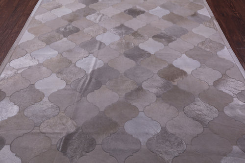 Champagne Patchwork Natural Cowhide Rug - 6' 8