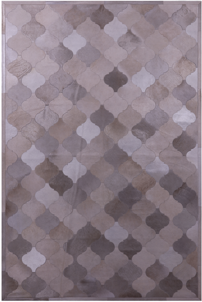 Champagne Patchwork Natural Cowhide Rug - 6' 8" x 10' 0"