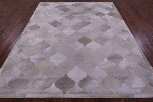 Champagne Patchwork Natural Cowhide Rug - 6' 8