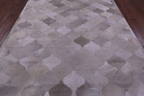 Champagne Patchwork Natural Cowhide Rug - 6' 8