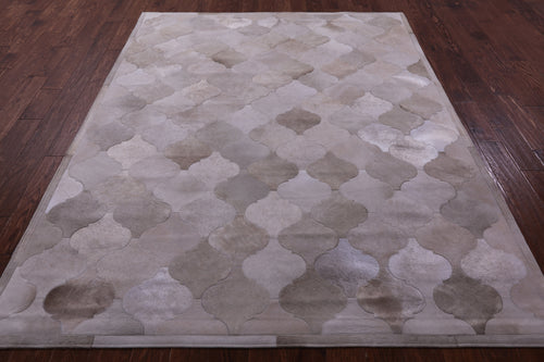 Champagne Patchwork Natural Cowhide Rug - 6' 8