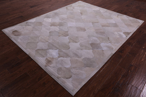 Champagne Patchwork Natural Cowhide Rug - 6' 8