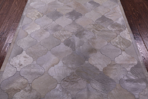 Champagne Patchwork Natural Cowhide Rug - 4' 10