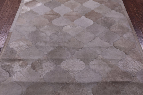 Brown Patchwork Natural Cowhide Rug - 5' 0