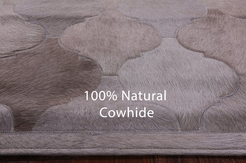 Brown Patchwork Natural Cowhide Rug - 5' 0