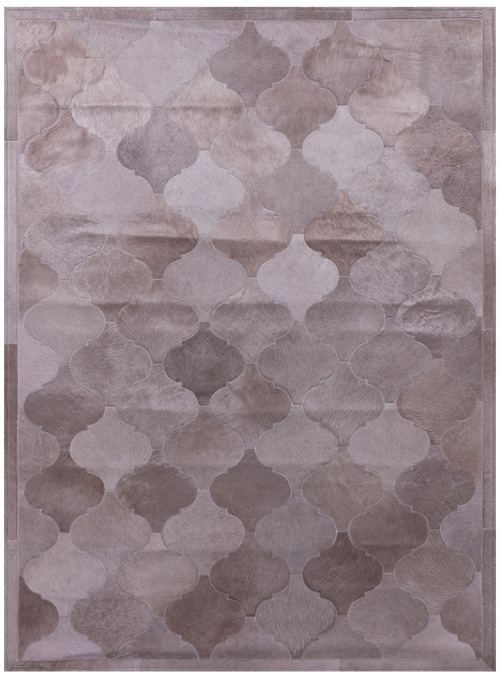 Brown Patchwork Natural Cowhide Rug - 5' 0