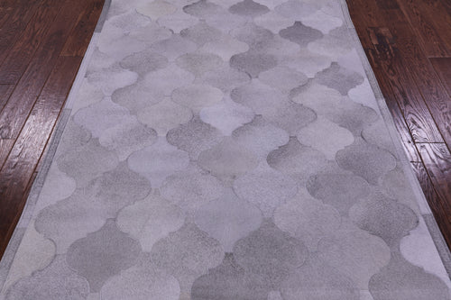Grey Patchwork Natural Cowhide Rug - 5' 0