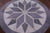 Grey & White Round Patchwork Natural Cowhide Rug - 4' 0" x 4' 0"