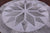 Grey & White Round Patchwork Natural Cowhide Rug - 6' 7" x 6' 7"