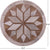 Brown Round Patchwork Natural Cowhide Rug - 5' 0" x 5' 0"