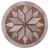 Brown Round Patchwork Natural Cowhide Rug - 5' 0" x 5' 0"