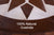 Brown & White Round Patchwork Natural Cowhide Rug - 5' 0" x 5' 0"