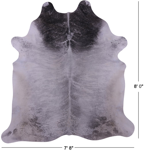 Grey Brindle Natural Cowhide Rug - XX-Large 8' 0