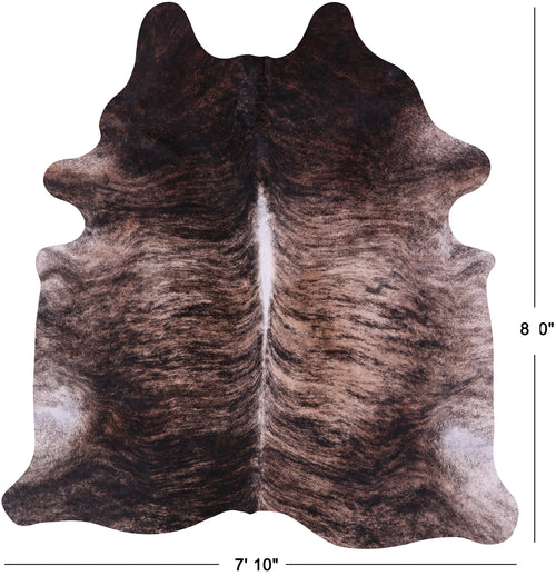 Light Brindle Natural Cowhide Rug - XX-Large 8' 0
