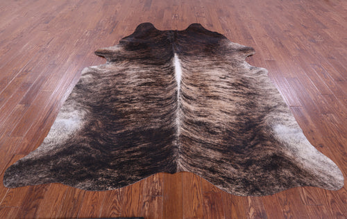 Light Brindle Natural Cowhide Rug - XX-Large 8' 0