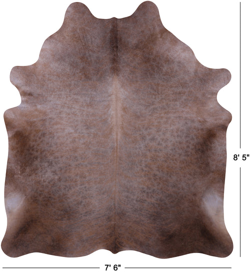 Light Brindle Natural Cowhide Rug - XX-Large 8' 5