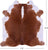 Brown & White Natural Cowhide Rug - XX-Large 8' 0"H x 7' 5"W