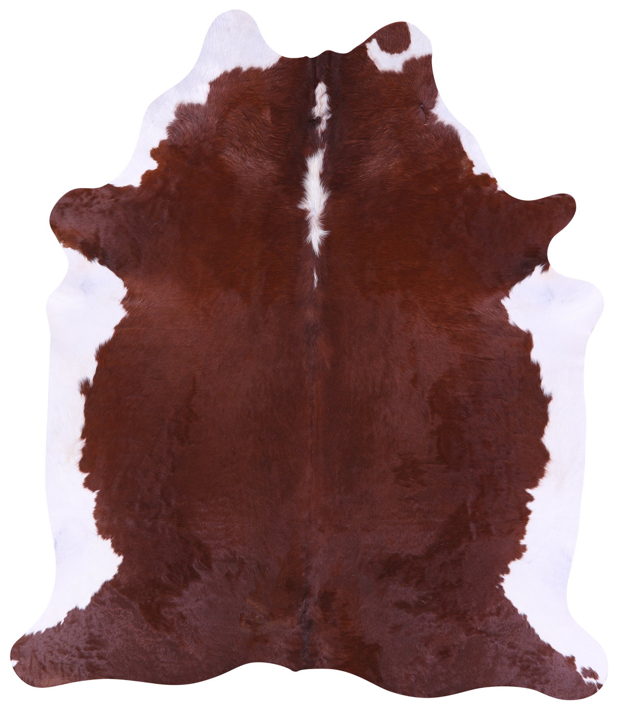 Brown & White Natural Cowhide Rug - XX-Large 8' 3"H x 7' 2"W